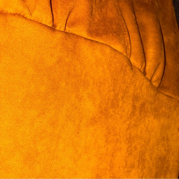 Brand new caramel brown faux suede halter top in size Large - Picture 5 of 5